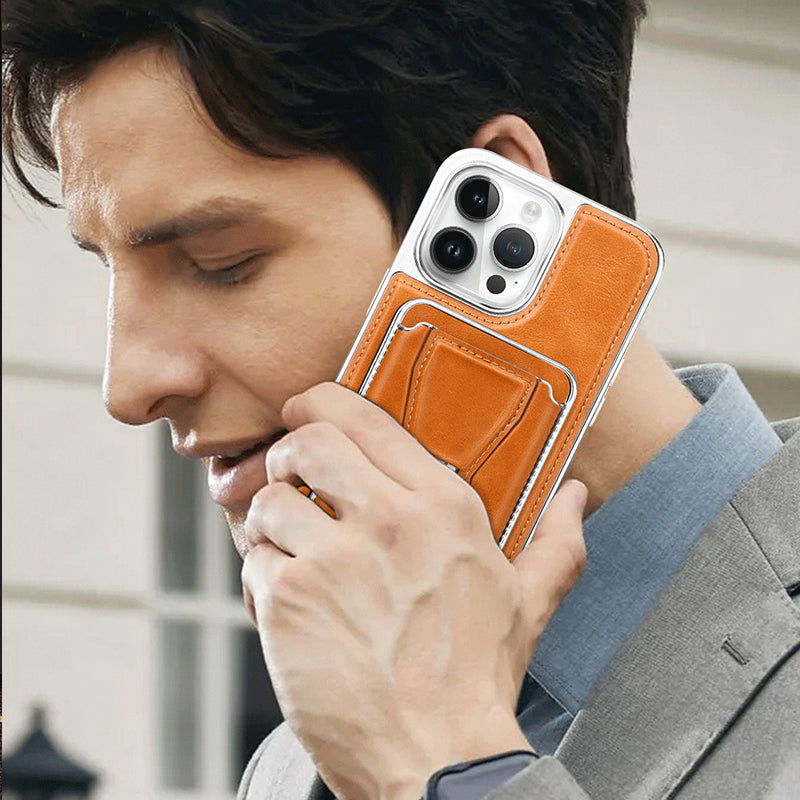 Envio rápido ✈️Capa protetora de couro de primeira classe para iPhone