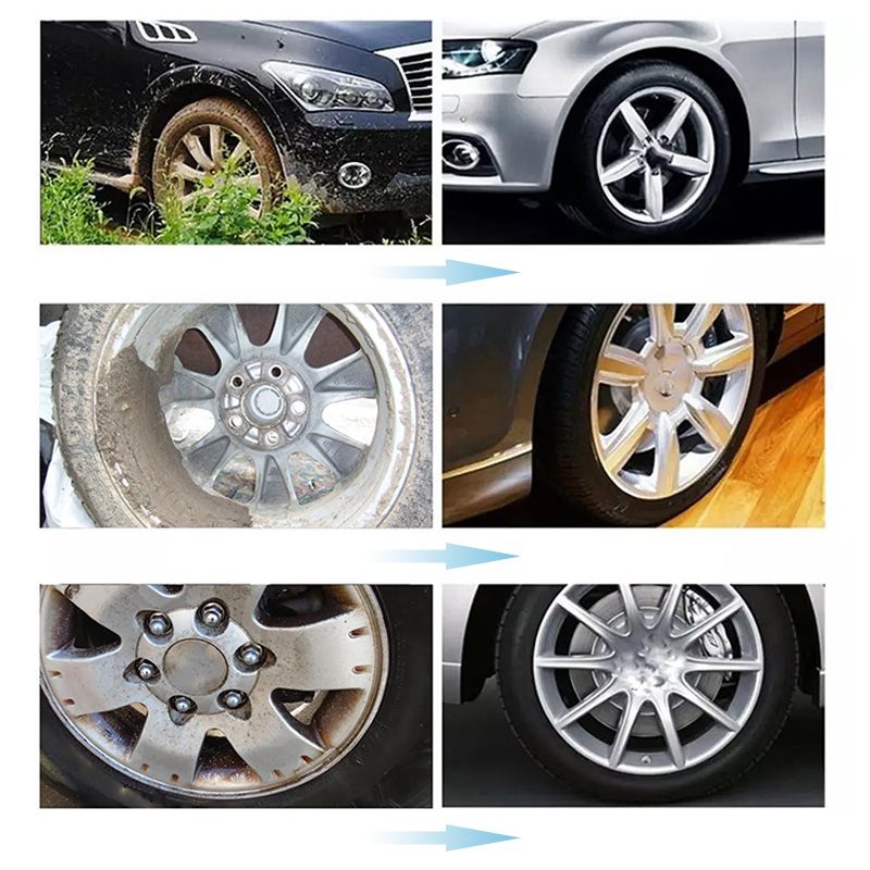 Limpador universal em spray para cubos de roda de carro