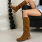 Fashionable Comfortable Knee-High Chunky Heel Boots