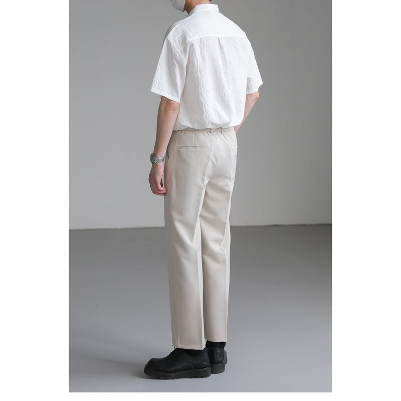 Men's Casual Button Down Textured Shirt