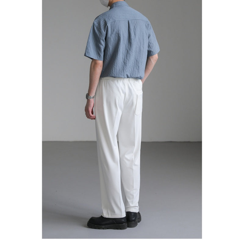 Men's Casual Button Down Textured Shirt