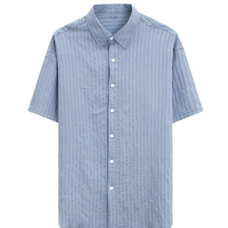 Men's Casual Button Down Textured Shirt