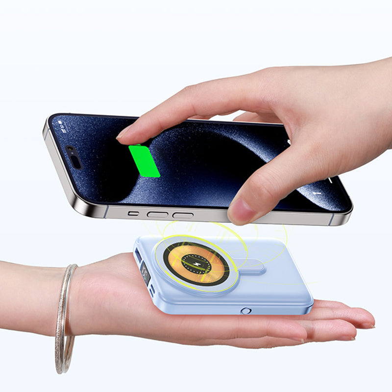 🔥Hot Sale 50% Off🔋Magnetic Wireless Power Bank 10000mAh Fast Chargrs with phone stand