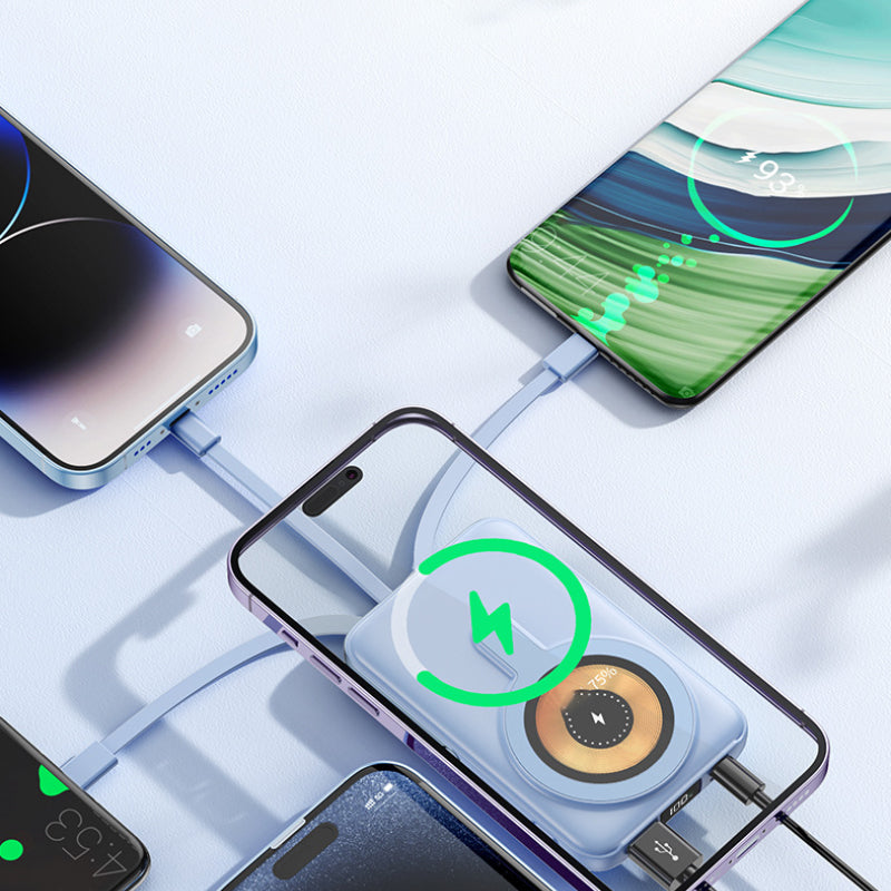 🔥Hot Sale 50% Off🔋Magnetic Wireless Power Bank 10000mAh Fast Chargrs with phone stand