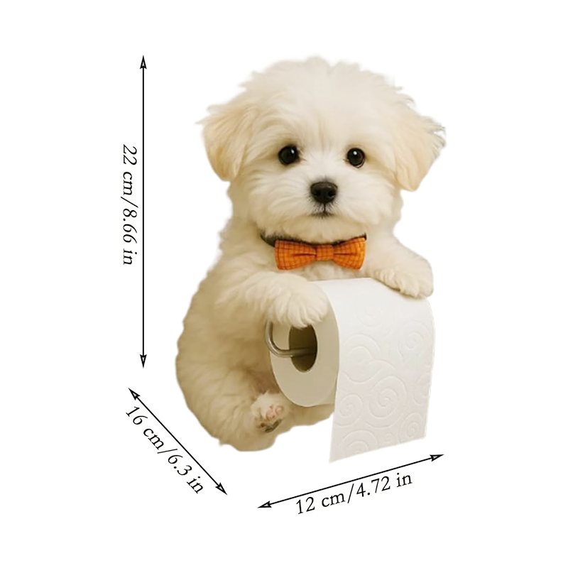 Dog Toilet Paper Roll Holder