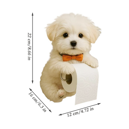 Dog Toilet Paper Roll Holder