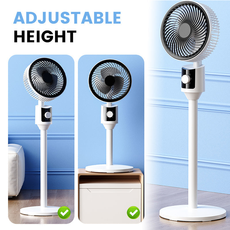 🍃Oscillating Electric Stand Fan with Adjustable Height