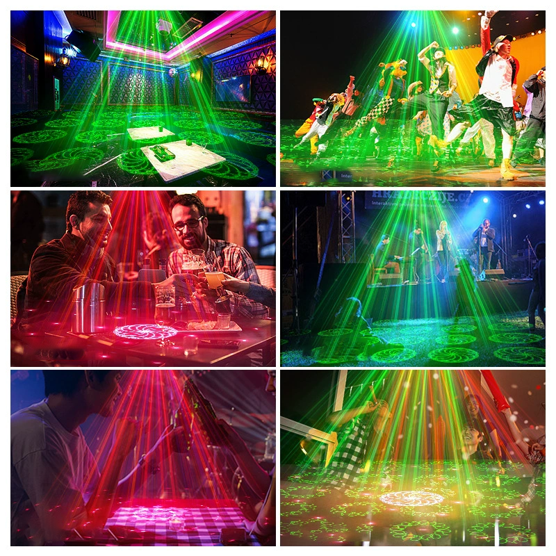 DJ Laser Party Light with 7 Lighting Modes & Remote