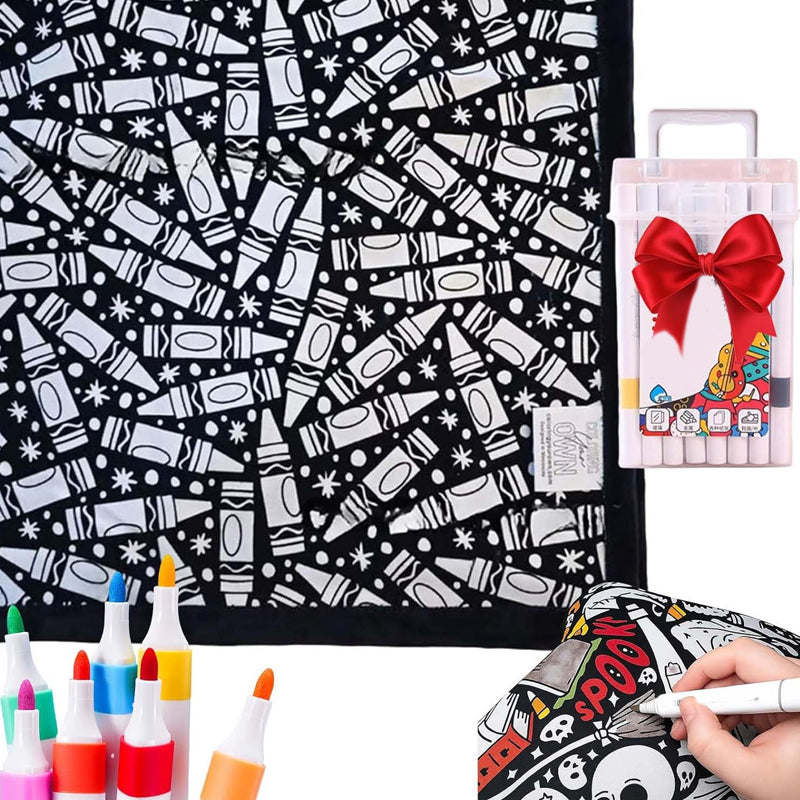 🔥ÚLTIMO DIA DE PROMOÇÃO 50% DE DESCONTO🔥 Manta para colorir DIY com marcadores💖Itens exclusivos💖