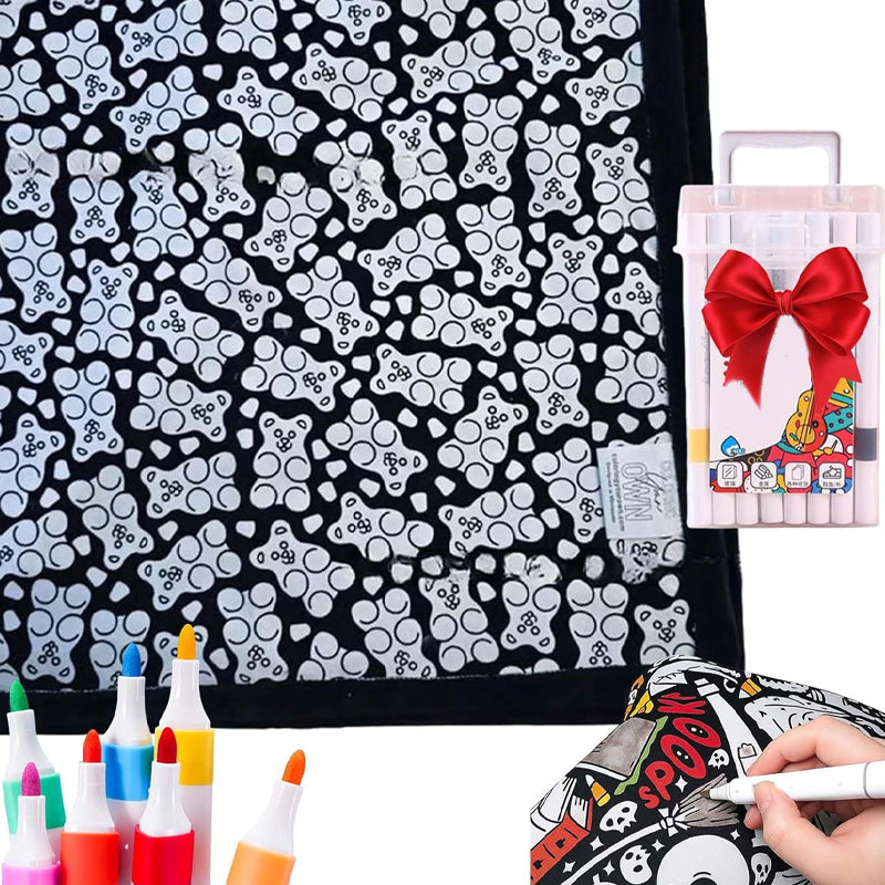 🔥ÚLTIMO DIA DE PROMOÇÃO 50% DE DESCONTO🔥 Manta para colorir DIY com marcadores💖Itens exclusivos💖
