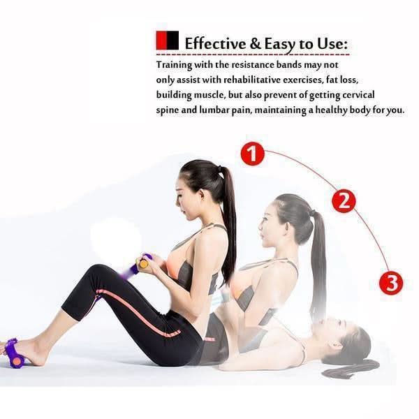 Faixa Elástica com Pedal para Exercícios
