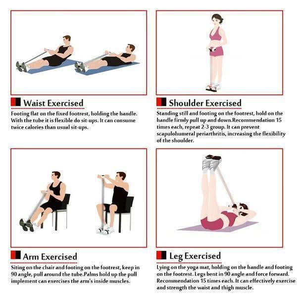 Faixa Elástica com Pedal para Exercícios