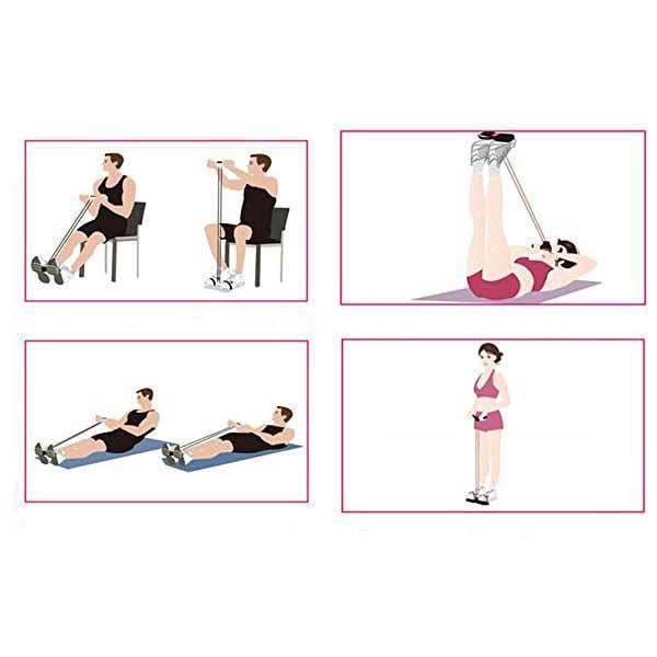 Faixa Elástica com Pedal para Exercícios
