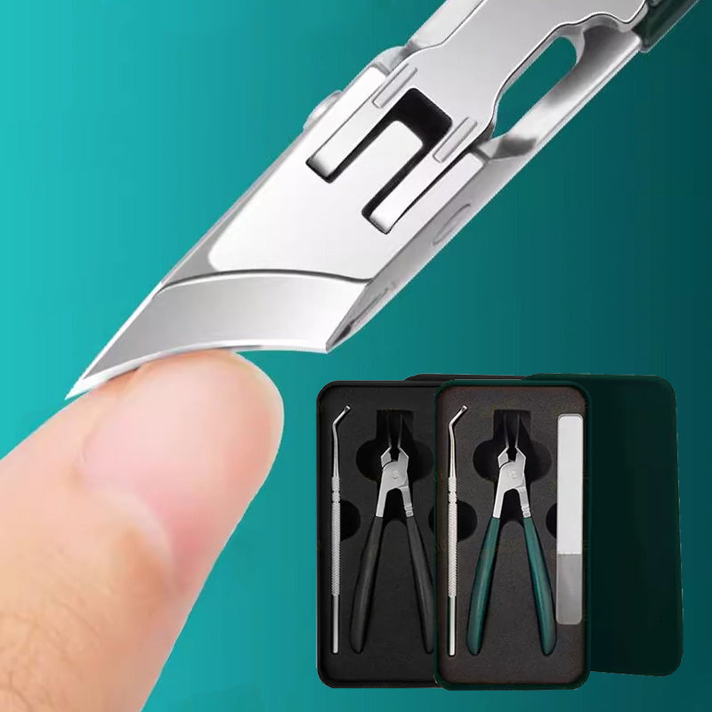 Jogo de 3 Cortadores de Unhas com Borda Inclinada 25° e Design Antirrespingo