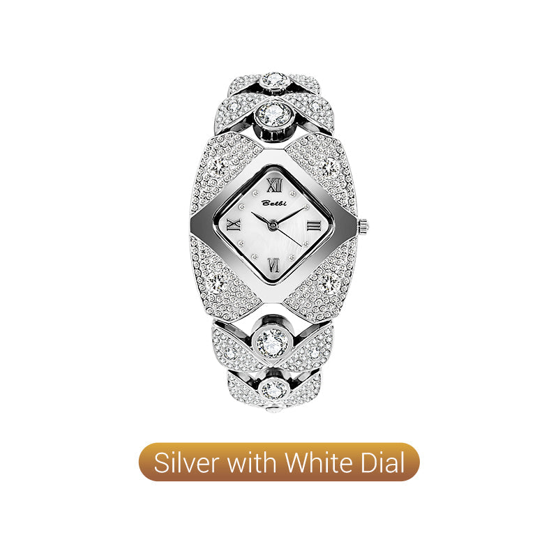 🔥50% de desconto ⌚Relógio de quartzo vintage feminino com strass cintilante💎