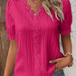 🔥BUY 2 GET 10% OFF💝V Neck Plain Lace Elegant Shirt