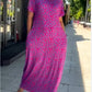 👗【M-3XL】2025 Fashionable plus-size Print Dress