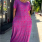 👗【M-3XL】2025 Fashionable plus-size Print Dress