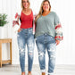 🔥2025 NEW SALES - 49% OFF🔥Tummy Control Distressed Cuffed Boyfriend Jeans