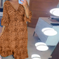 🔥LAST DAY SALE 49% OFF🔥Women's Cotton Wrap Dress with leopard pattern