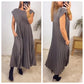 🌸Seasonal Sale-49%OFF👗Sleeveless pleated simple solid color dress