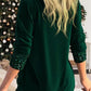 🎁Christmas discount 50% OFF🎄Sequin Loose Smocked Fake Two-Piece Top