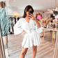 💝NEW HOT SALE💝Casual Short V-neck Lace Suit