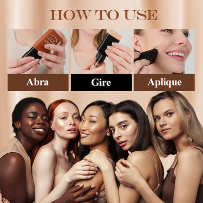 ✨Bastão de Base Instantâneo com Pincel Integrado🔥