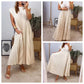 🌸Seasonal Sale-49%OFF👗Sleeveless pleated simple solid color dress