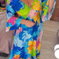 50% OFF💃V-neck Floral Seaside Vacation Loose Dress