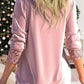 🎁Christmas discount 50% OFF🎄Sequin Loose Smocked Fake Two-Piece Top