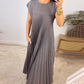 🔥HOT SALE🔥Sleeveless pleated simple solid colour dress