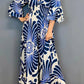 🔥 Vintage jumpsuit with floral pattern and ruffled sleeves