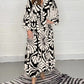 🍃Floral Print Bell Sleeve Soft and Breathable Maxi Dress🔥🔥
