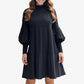 🥰HOT SALE 50% OFF🥰Women's Plus Size Lantern Sleeve Stand Collar Dress