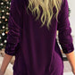 🎁Christmas discount 50% OFF🎄Sequin Loose Smocked Fake Two-Piece Top