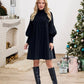 🥰HOT SALE 50% OFF🥰Women's Plus Size Lantern Sleeve Stand Collar Dress