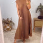 🌸Seasonal Sale-49%OFF👗Sleeveless pleated simple solid color dress
