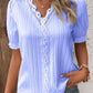 🔥BUY 2 GET 10% OFF💝V Neck Plain Lace Elegant Shirt