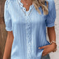🔥BUY 2 GET 10% OFF💝V Neck Plain Lace Elegant Shirt