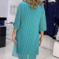 Women's Fashion Round Neck Midi Dress