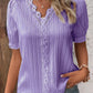 🔥BUY 2 GET 10% OFF💝V Neck Plain Lace Elegant Shirt