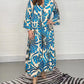 🍃Floral Print Bell Sleeve Soft and Breathable Maxi Dress🔥🔥