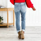 🔥2025 NEW SALES - 49% OFF🔥Tummy Control Distressed Cuffed Boyfriend Jeans