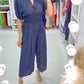 🔥HOT SALE 49% OFF💝Polka Dot Printed Elastic Waist Jumpsuit
