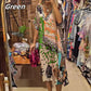 🎉2025 New Products Hot Sale✨Women’s Deep V-Neck Short Sleeve Printed Dress