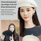 Women's fall and winter retro literary hundred with warm berets