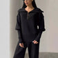 💥Hot Sale 50% OFF🔥Women's Casual Sporty 2-Piece Set - Half-Zipper Lapel Top & Matching Jogger