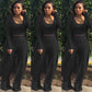 🔥Early Black Friday Sale:50% OFF🔥Women’s Stretch Knitted Tank Top High-waist Leggings and Long Cardigan 3-piece Set