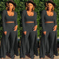🔥Early Black Friday Sale:50% OFF🔥Women’s Stretch Knitted Tank Top High-waist Leggings and Long Cardigan 3-piece Set